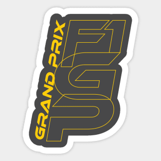 F1-GP Formula One Grand Prix Racing Sticker